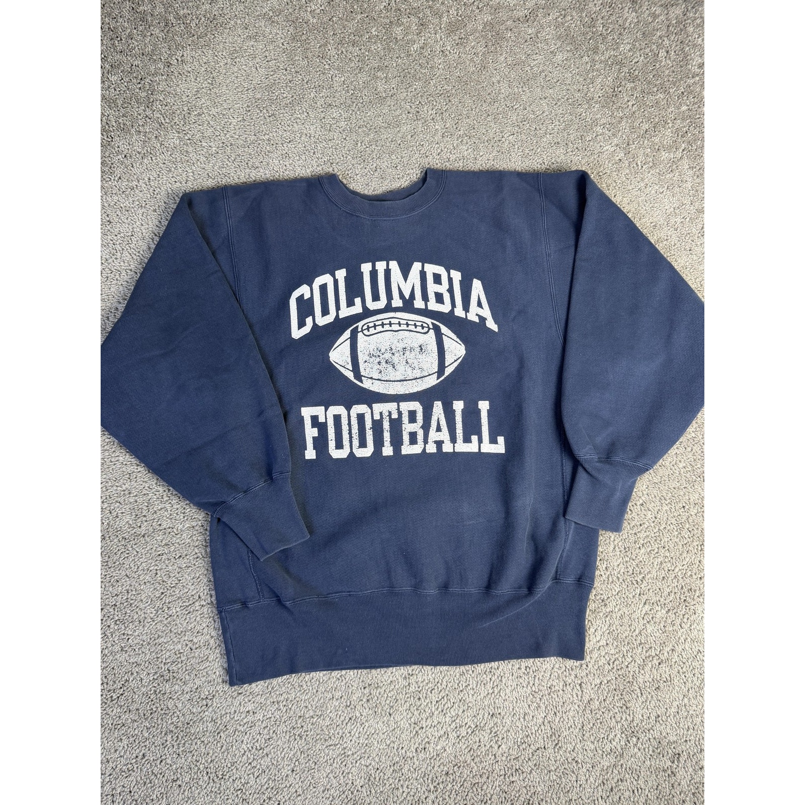 Vtg 90s Champion Reverse Weave Columbia University Sweatshirt Mens Xl Blue
